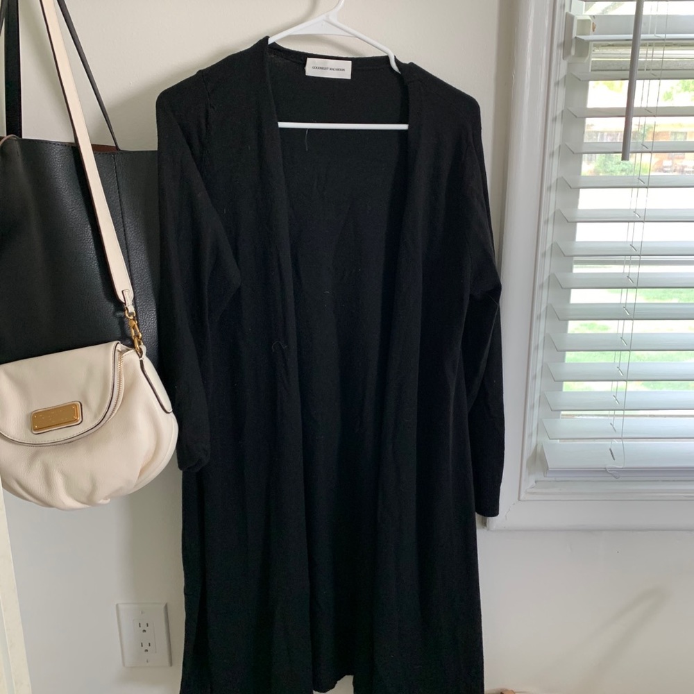 Black cardigan